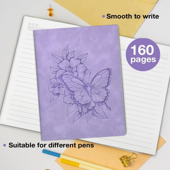 Butterfly and Flowers Softback Notebook Journal NWT - Picture 3 of 7